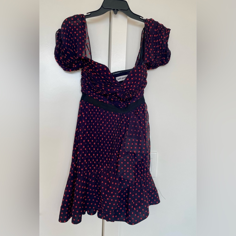 Self-portrait polka dot dress